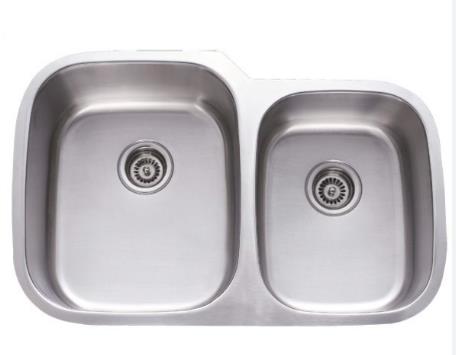 60/40 Stainless Steel Kitchen Sink 